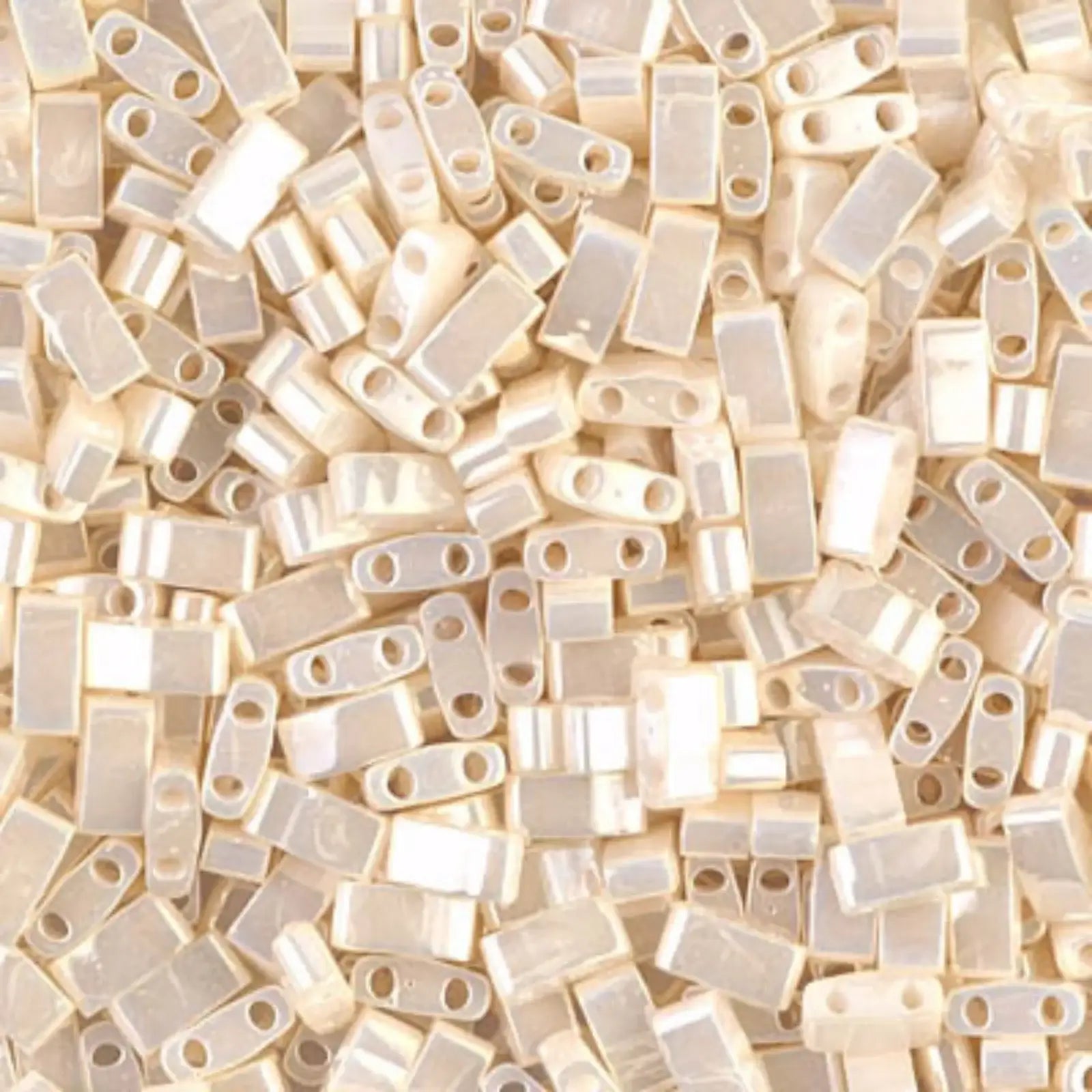 Miyuki Half Tila, HTL-592, Antique Ivory Pearl Ceylon 5g