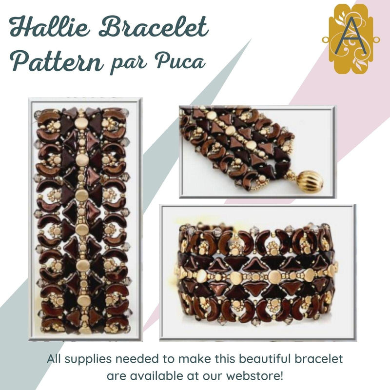 Hallie Bracelet Pattern par Puca - The Argus Collection