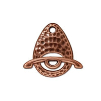 Tierracast, Hammertone Ellipse Clasp - Tierracast, Hammertone Ellipse Clasp - Antique Copper , The Argus Collection
