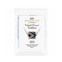 Heart Drum Necklace DIY Beading Kit