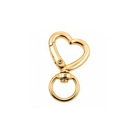 HeartLobsterClasp-WarmGold - The Argus Collection