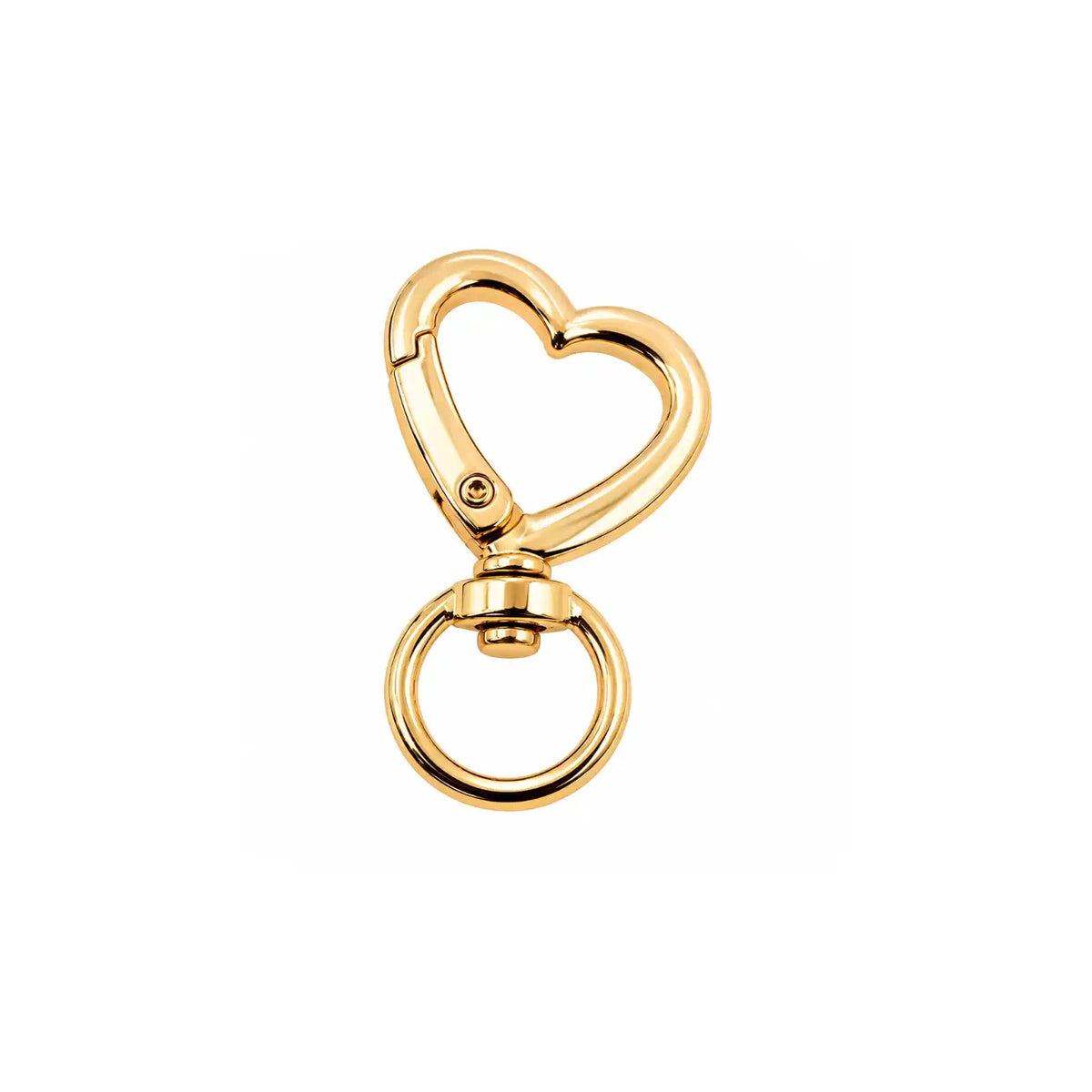 HeartLobsterClasp-WarmGold - The Argus Collection