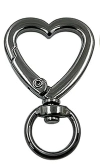 Heart Lobster Clasp Keychain or Lanyard Closure, 4 Finishes - The Argus Collection