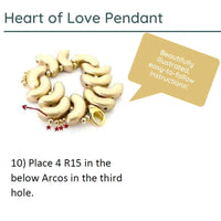 Heart of Love Pendant Pattern par Puca - The Argus Collection