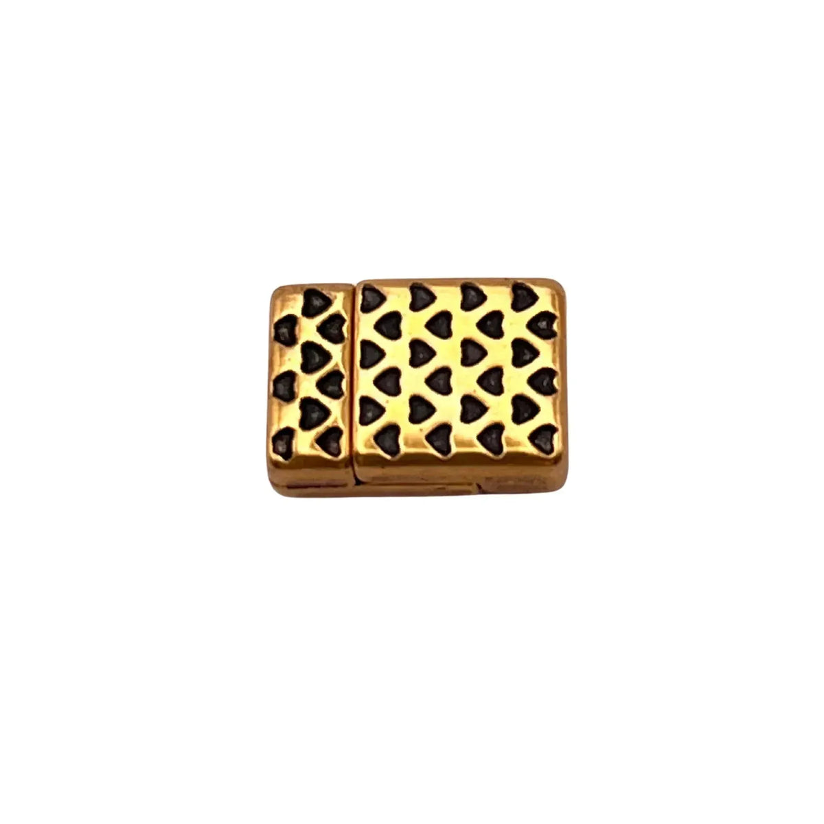 Hearts Magnetic Clasp, For 10mm Flat Leather or Cork - The Argus Collection