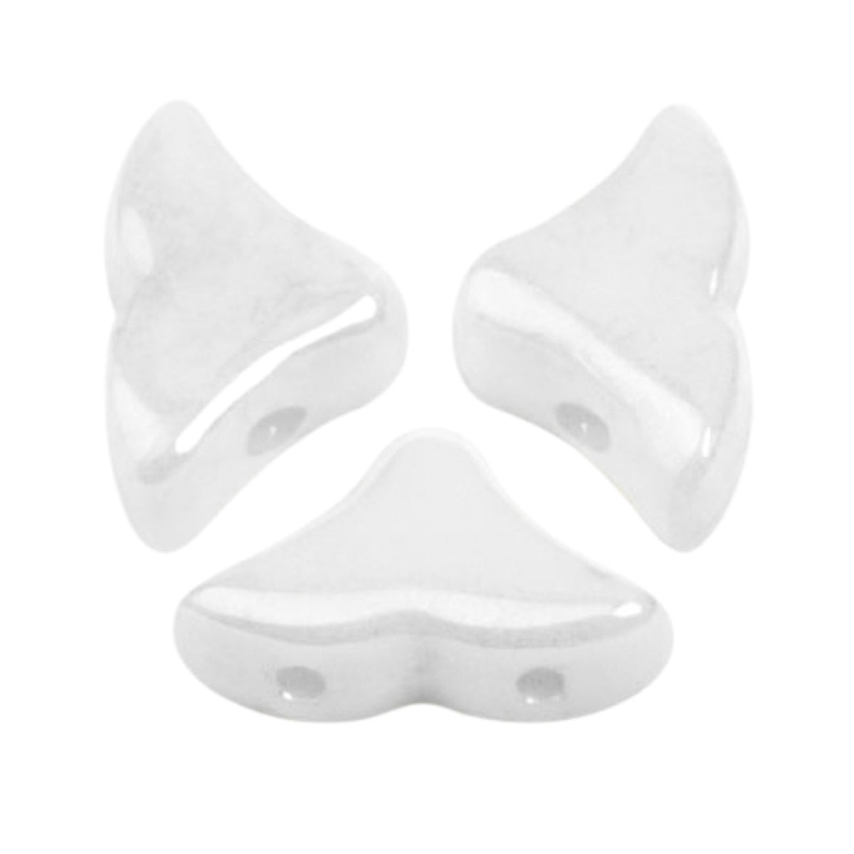 Helios Beads Opaque White Ceramic Look