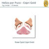 Helios par Puca, 5g, Capri Gold Collection, 3 Colors - The Argus Collection