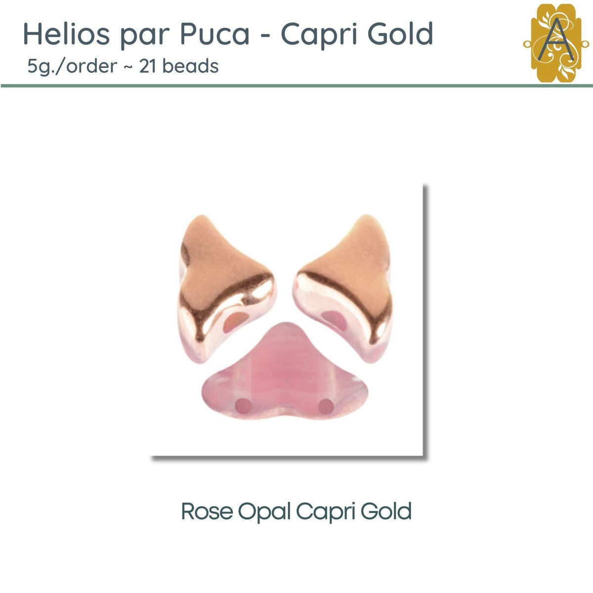 Helios par Puca, 5g, Capri Gold Collection, 3 Colors - The Argus Collection