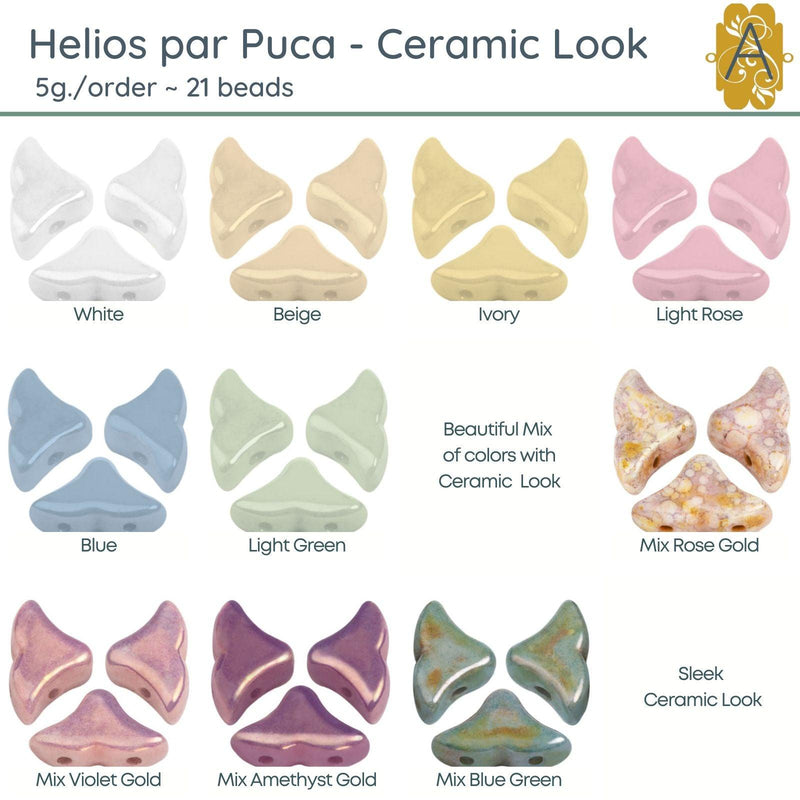 Helios par Puca, 5g, Ceramic Look Collection, 10 Colors - The Argus Collection