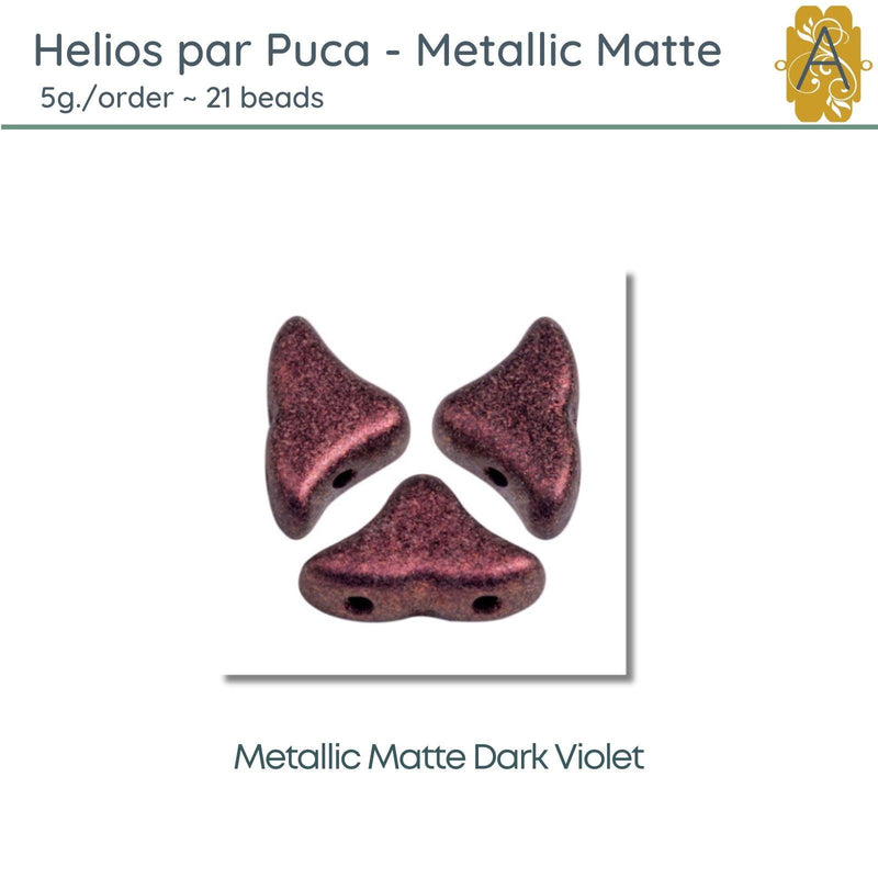 Helios par Puca, 5g, Metallic Matte Collection, 8 Colors - The Argus Collection