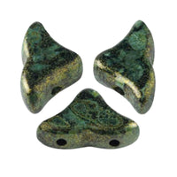 Helios Beads Metallic Matte Green Spotted