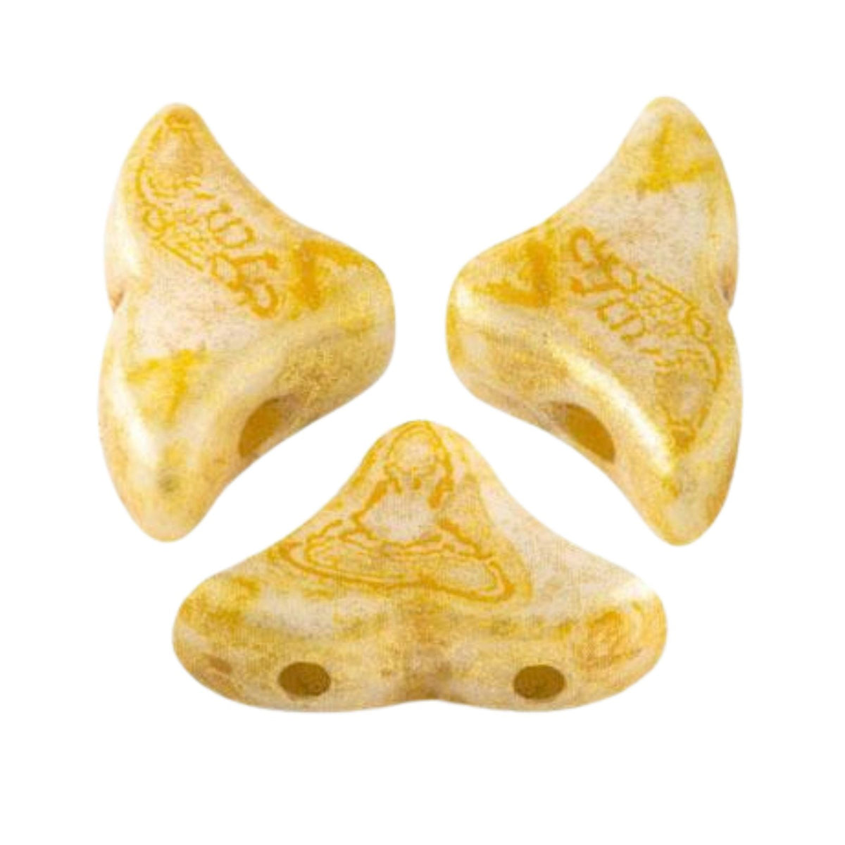 Helios Beads Opaque Beige Spotted 