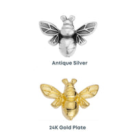 Honeybee 5mm Flat Slider, for Leather, Cork, 2 pcs & 10 pcs