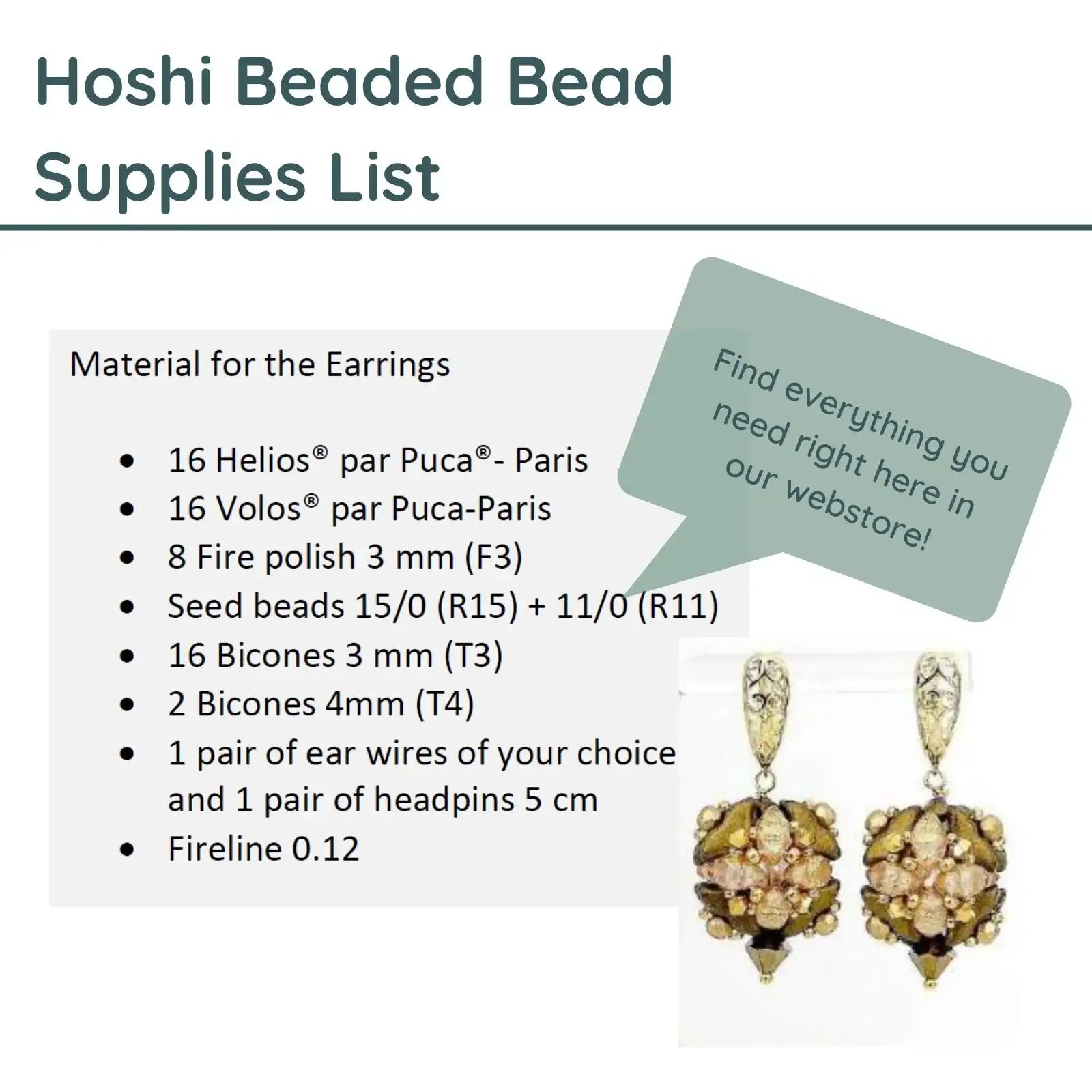 Hoshi Beaded Bead Pattern par Puca