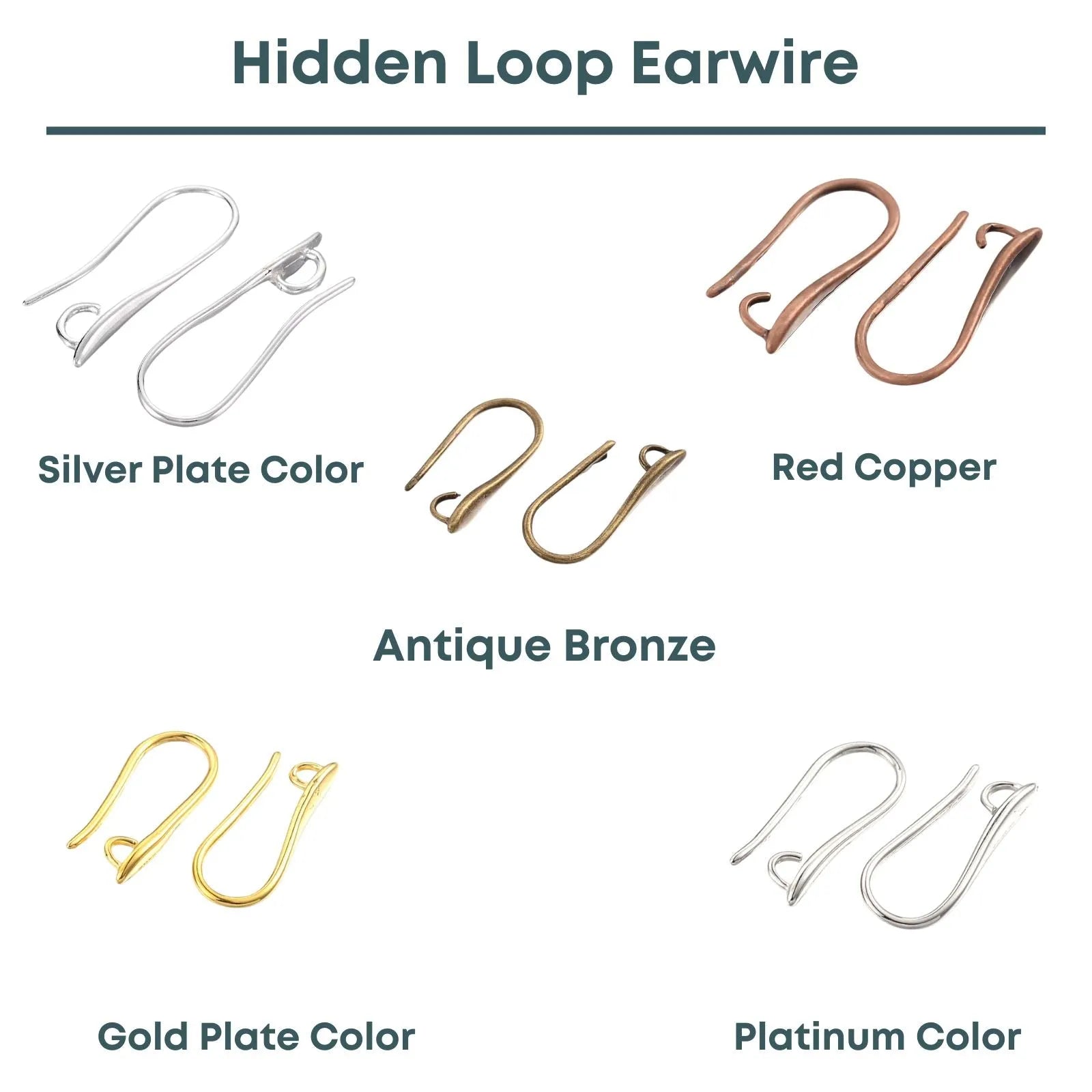 Hidden Loop Ear Wires, 2 Pair - The Argus Collection