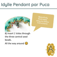 Idylle Pendant Pattern par Puca - The Argus Collection