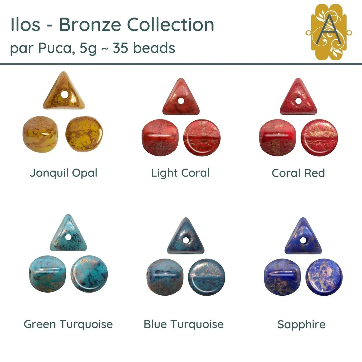 Ilos par Puca, 5g, Bronze Collection, 6 Colors - The Argus Collection