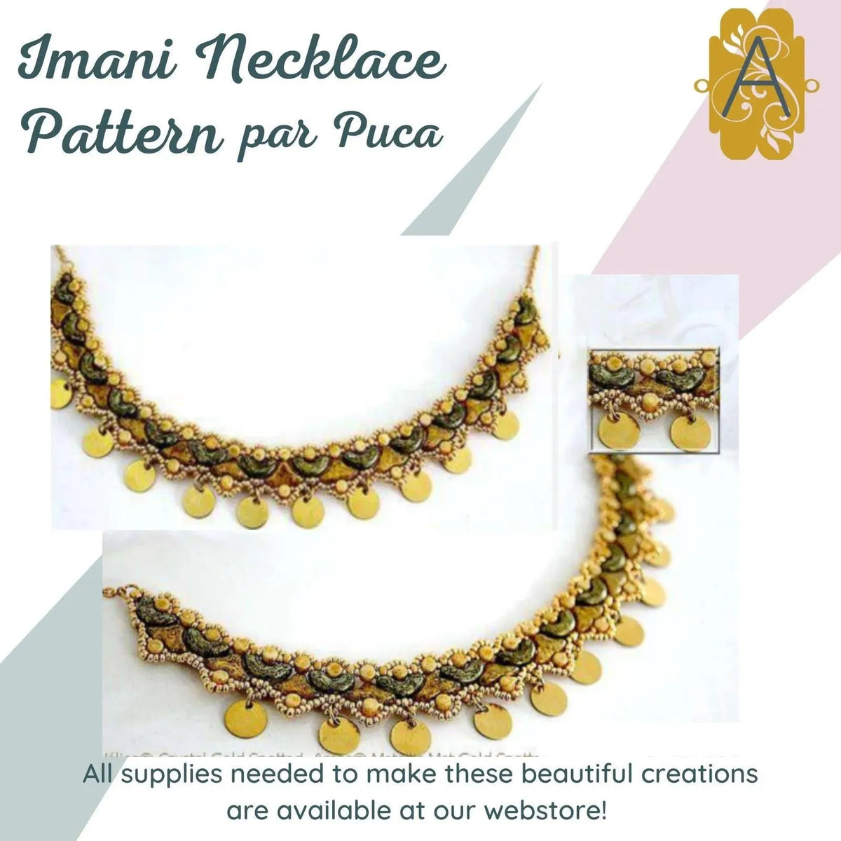 Imani Necklace Pattern par Puca - The Argus Collection