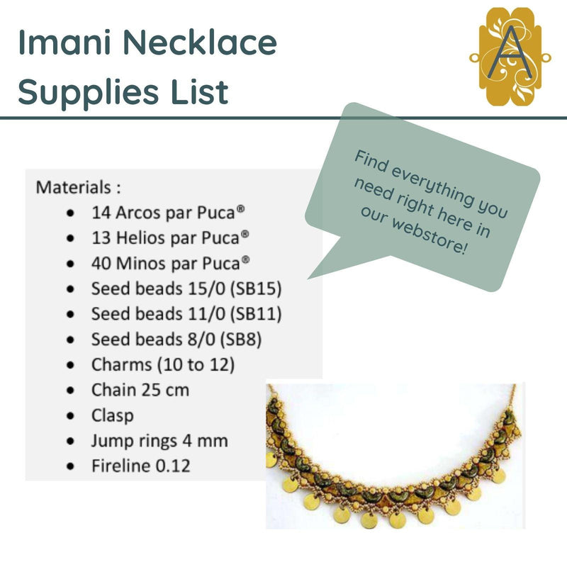 Imani Necklace Pattern par Puca - The Argus Collection