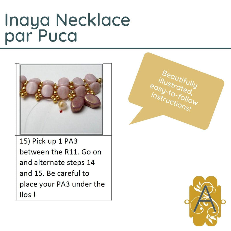 Inaya Necklace Pattern par Puca - The Argus Collection