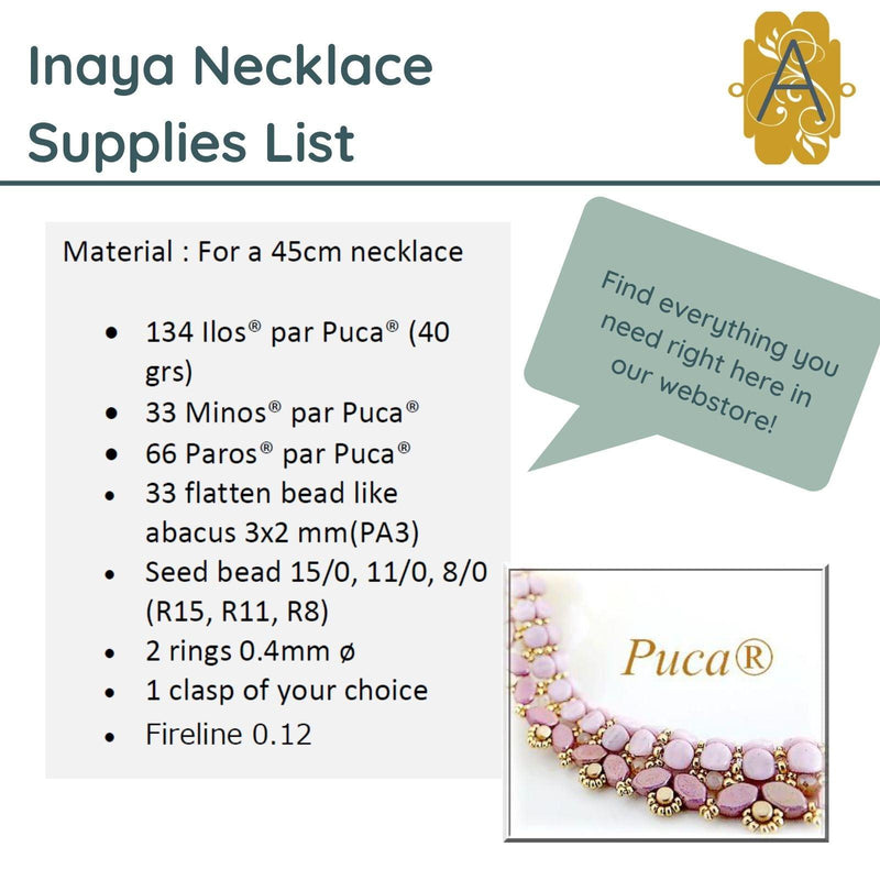 Inaya Necklace Pattern par Puca - The Argus Collection