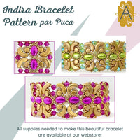 Indira Bracelet Pattern par Puca - The Argus Collection