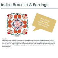 Indira Bracelet & Earrings Pattern by Rangashrii Santhanam - Indira Bracelet & Earrings Pattern by Rangashrii Santhanam - Default Title , The Argus Collection
