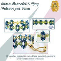 Indra Bracelet & Ring Pattern par Puca - The Argus Collection