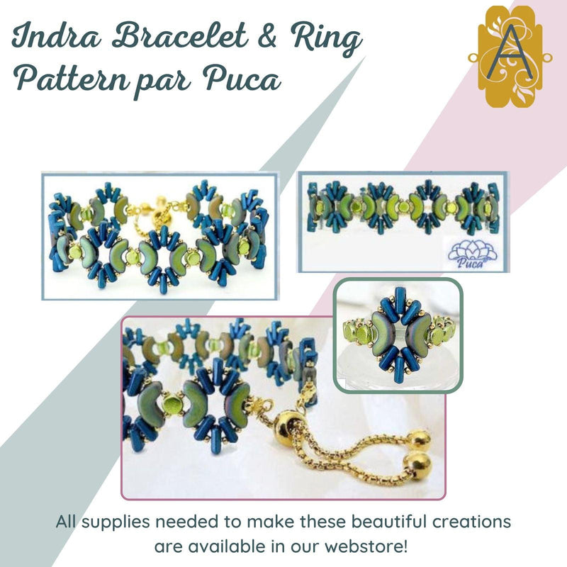 Indra Bracelet & Ring Pattern par Puca - The Argus Collection