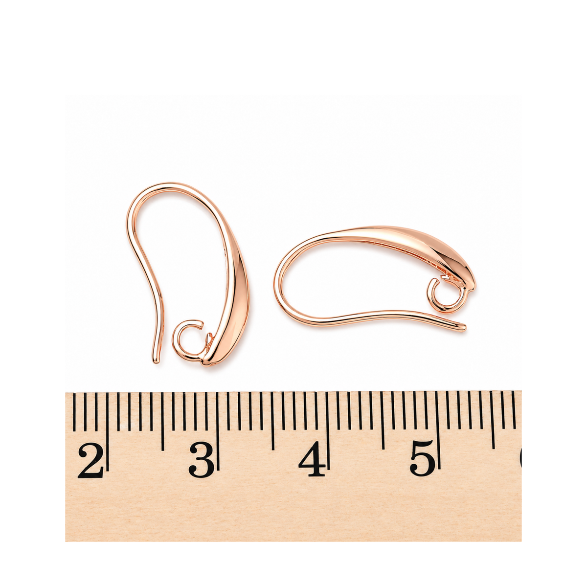 Inside Loop Ear Wires, 19mm, 2 Pairs, 4 Finishes