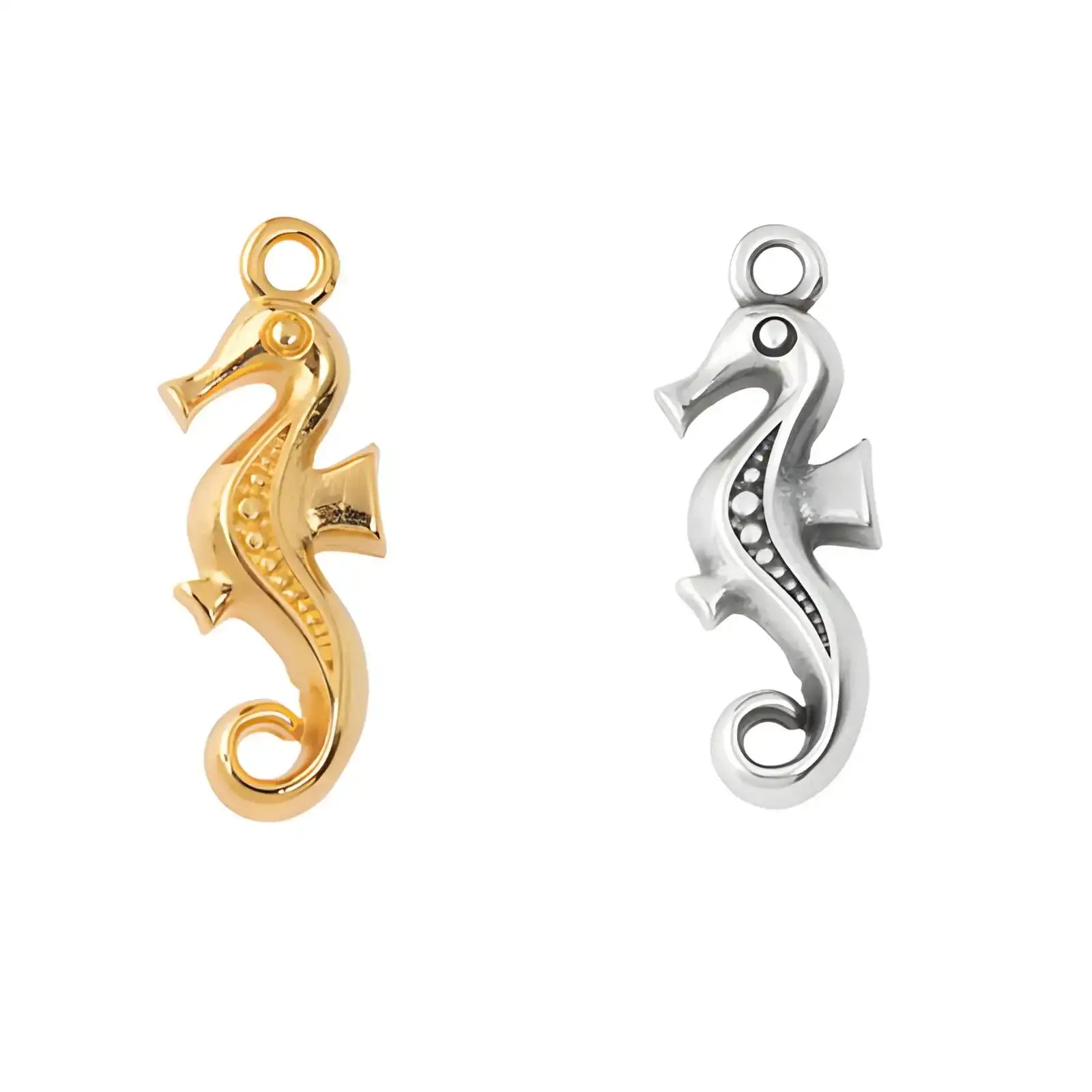 Ionian Seahorse Charm or Pendant, 2 Pcs - The Argus Collection