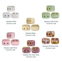 Ios Beads par Puca, Ceramic Look, 5g or 20g - The Argus Collection