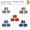 Ios par Puca, 5g, Metallic Matte Collection, 5 Colors - The Argus Collection