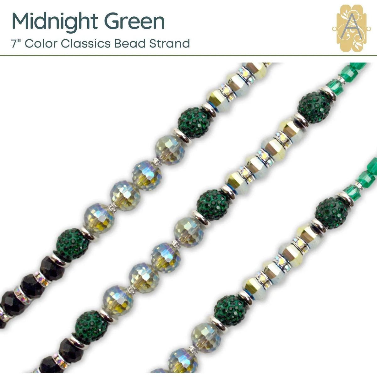 Color Classics, 7" Bead Strands, by Jesse James Beads, 11 Colors - The Argus Collection