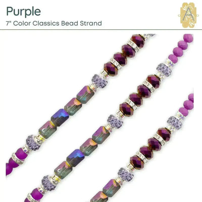 Color Classics, 7" Bead Strands, by Jesse James Beads, 11 Colors - The Argus Collection