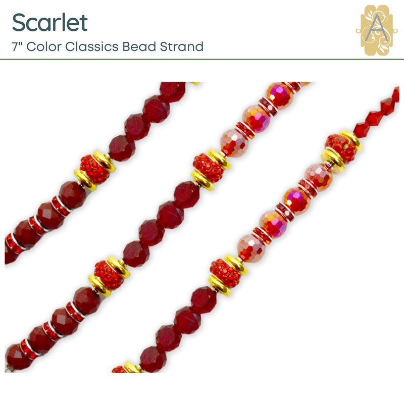 Color Classics, 7" Bead Strands, by Jesse James Beads, 11 Colors - The Argus Collection