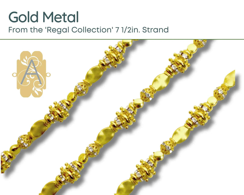 'Regal' Collection, 7 1/2in. Color Classic Bead Strands by Jesse James Beads - The Argus Collection