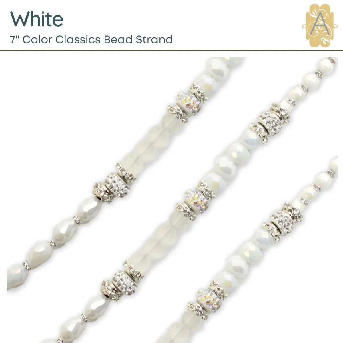 Color Classics, 7" Bead Strands, by Jesse James Beads, 11 Colors - The Argus Collection