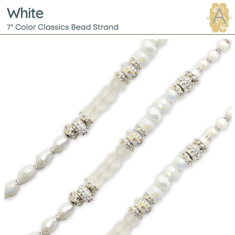 Color Classics, 7" Bead Strands, by Jesse James Beads, 11 Colors - The Argus Collection