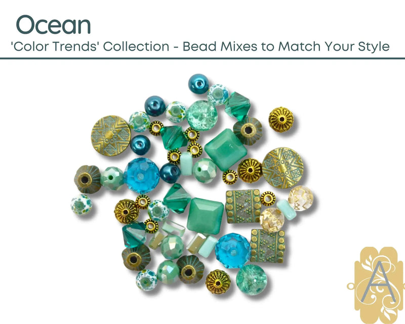 Color Trends Collection, Mix in Ocean by Jesse James Beads - The Argus Collection