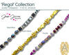 'Regal' Collection, 7 1/2in. Color Classic Bead Strands by Jesse James Beads - The Argus Collection