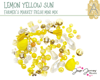 Farmer's Market Fresh! Lemon Yellow Sun Mini Mix by Jesse James Beads. Dinner is Served! - The Argus Collection