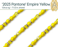 Pantone 2023 Pearl Strands, 'Citrus-sy Collection', 7 1/2in. by Jesse James Beads - The Argus Collection