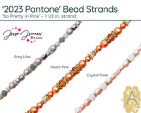 'So Pretty in Pink' Pantone 2023 Pearl Strands, 7 1/2in. Bead Strands by Jesse James Beads - The Argus Collection