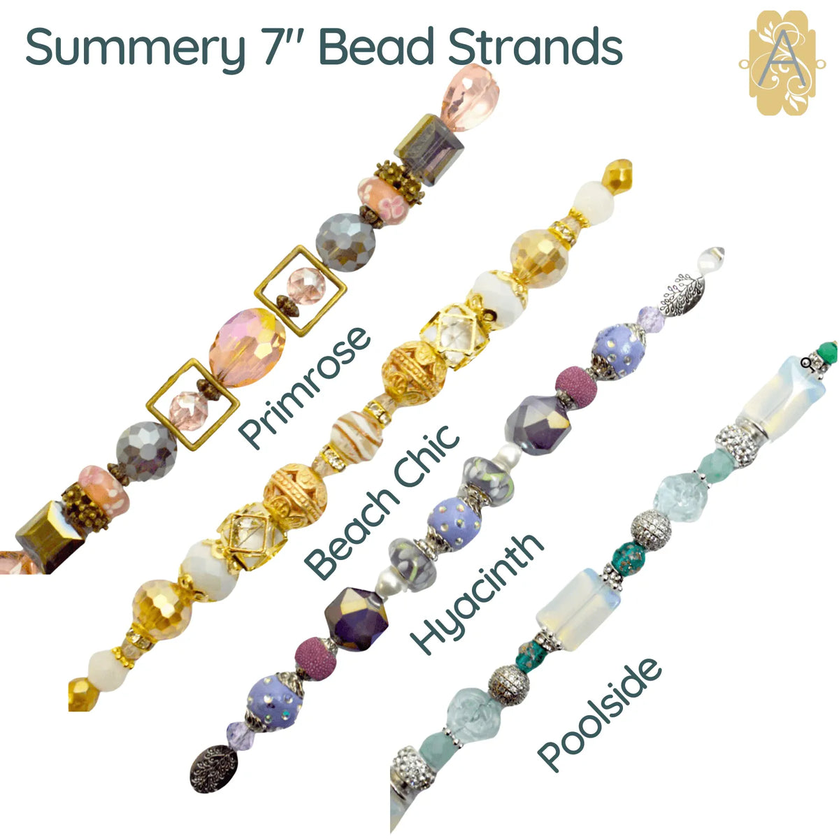 Summery, 7" Jesse James Bead Strands - The Argus Collection