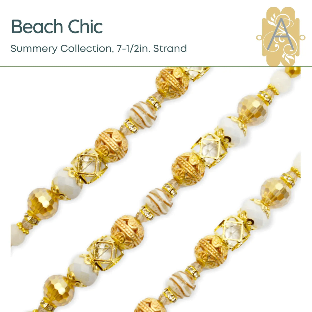 Summery, 7" Jesse James Bead Strands - The Argus Collection