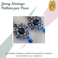 Jenny Earring Pattern par Puca - The Argus Collection