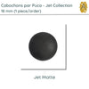 Cabochons par Puca, 18mm, Jet Collection, 11 Finishes - The Argus Collection