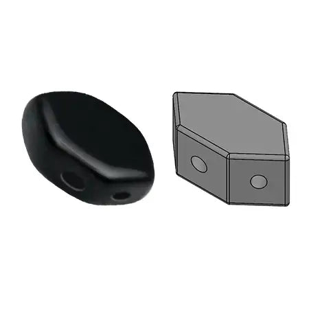 Paros Beads par Puca, Jet, 5g - The Argus Collection