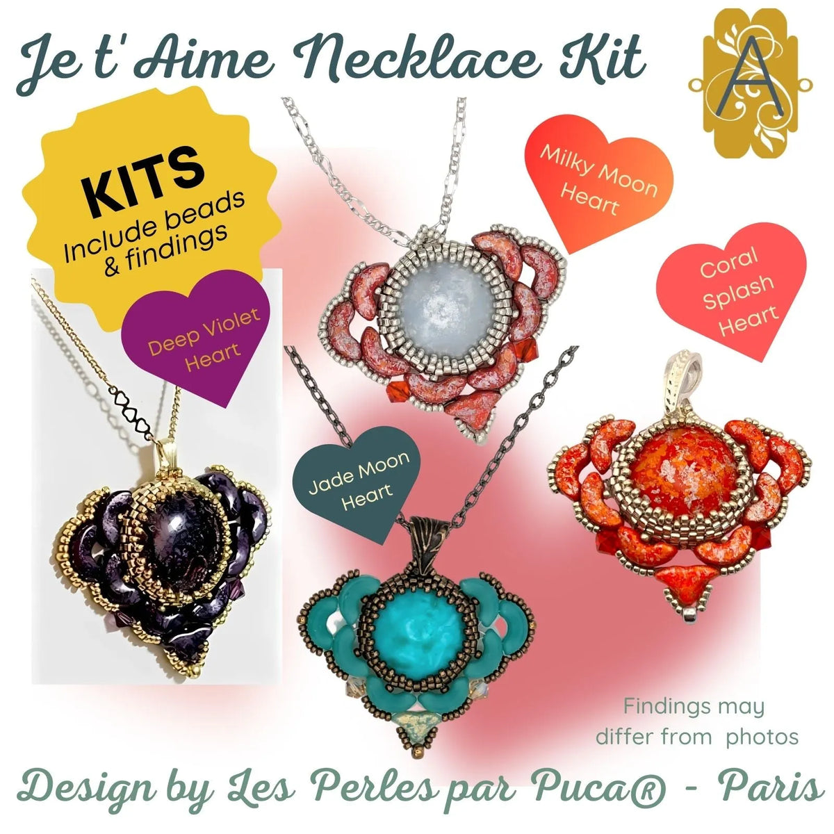 Je t'Aime par Puca® Necklace Kits - The Argus Collection